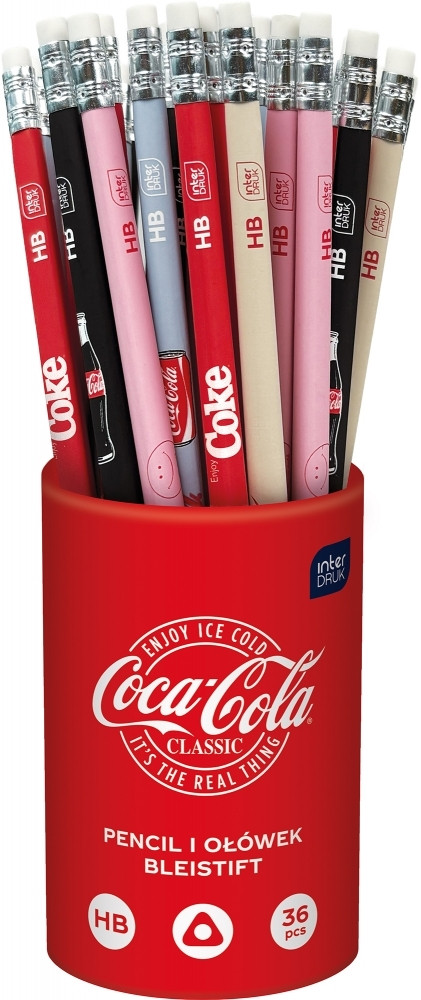 Ołówek z gumką Coca-Cola mix Interdruk